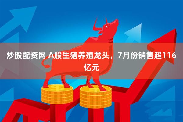 炒股配资网 A股生猪养殖龙头，7月份销售超116亿元