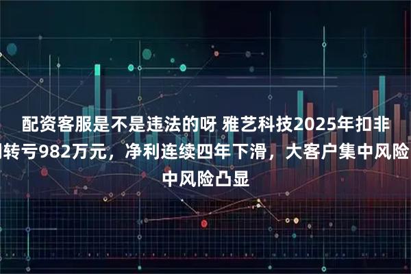 配资客服是不是违法的呀 雅艺科技2025年扣非净利转亏982万元，净利连续四年下滑，大客户集中风险凸显